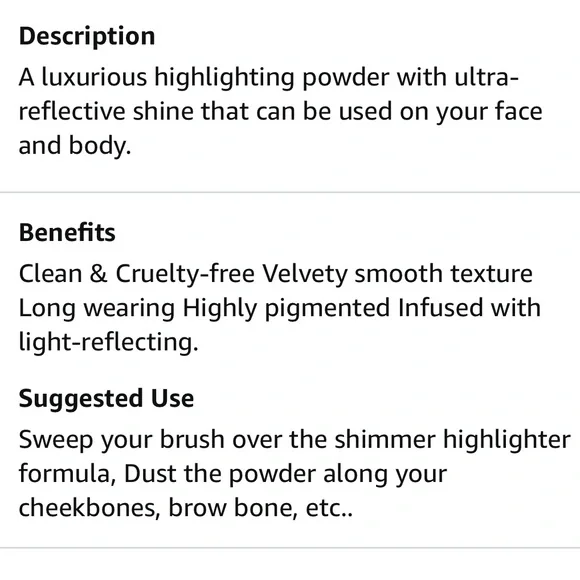 Pretty Vulgar Shimmering Swan Powder Vegan Highlighter NWOB in Sparkling Sass - Picture 8 of 16